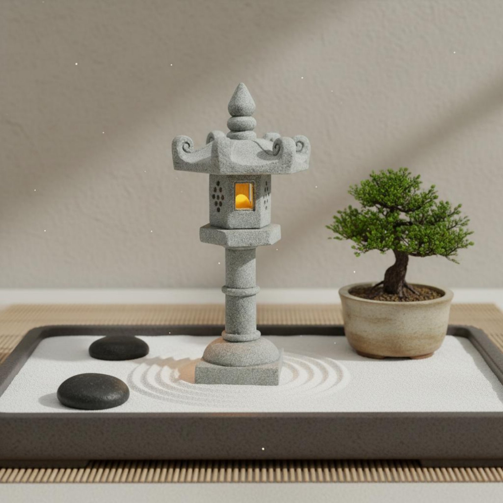 미니어처 석등 고풍스러운 마감 분재 장식 평온한 정원  - Bonsai Garden Decor 리뷰 및 가격