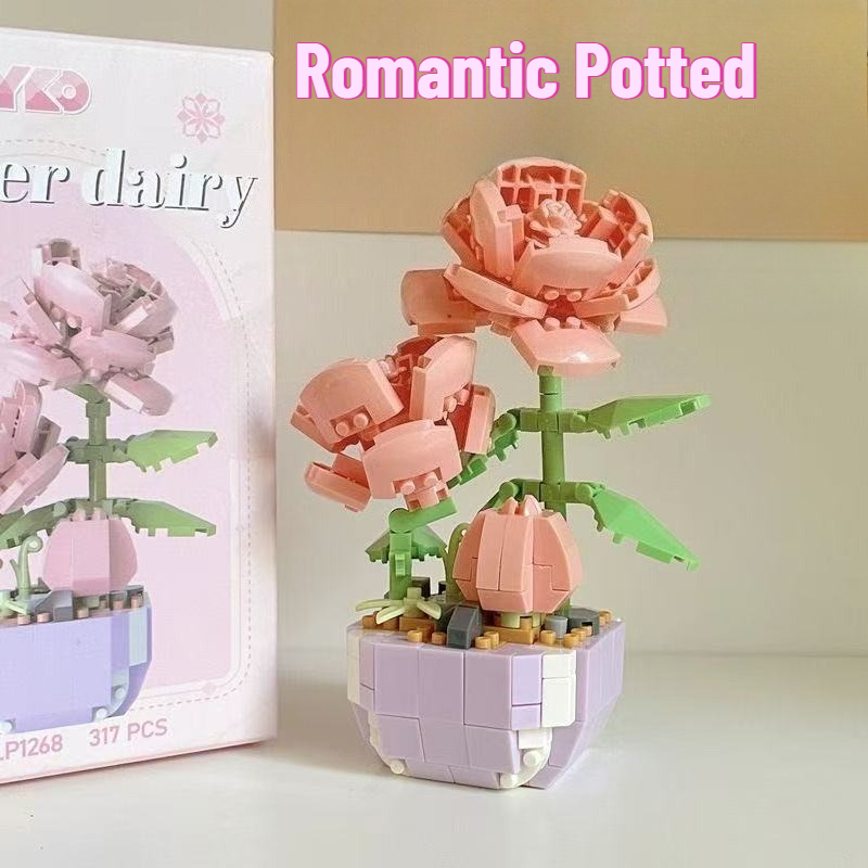미니 화분 꽃 블록 세트 어린이 DIY 교육용 장난감  - Bonsai Garden Lego 리뷰 및 가격
