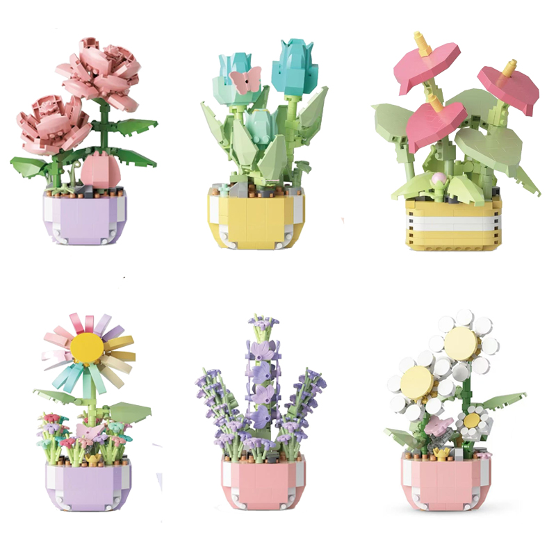 미니 화분 꽃 블록 세트 어린이 DIY 교육용 장난감  - Bonsai Garden Lego 리뷰 및 가격