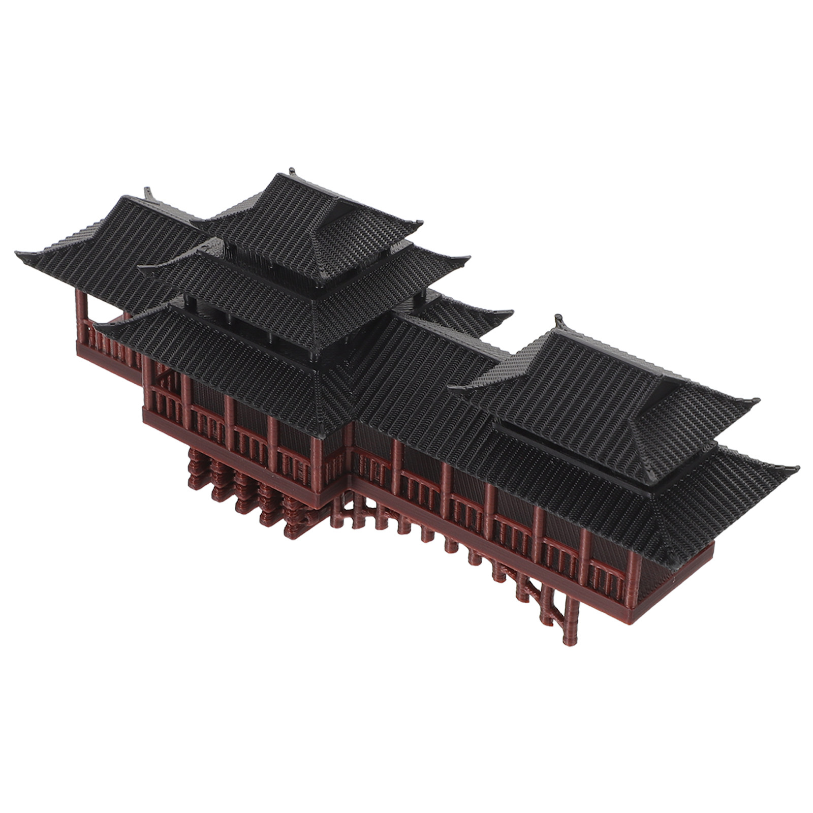 작은 정자 장식품 고대 중국 건축 조각상 긴 복도 아치 - Bonsai Garden Decor 리뷰 및 가격