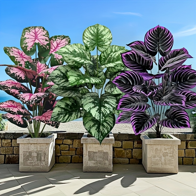 3pcs 60cm 대형 인공 녹색 식물 세트 정원 장식 - Bonsai Garden Home 리뷰 및 가격