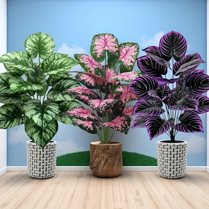 3pcs 60cm 대형 인공 녹색 식물 세트 정원 장식 - Bonsai Garden Home 리뷰 및 가격