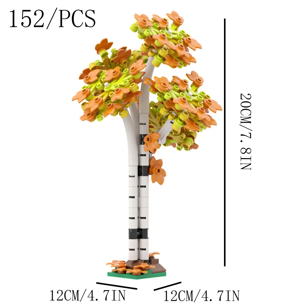 152PCS MOC 빌딩 블록 정원 농장 장면 포플러  - Bonsai Garden Lego 리뷰 및 가격