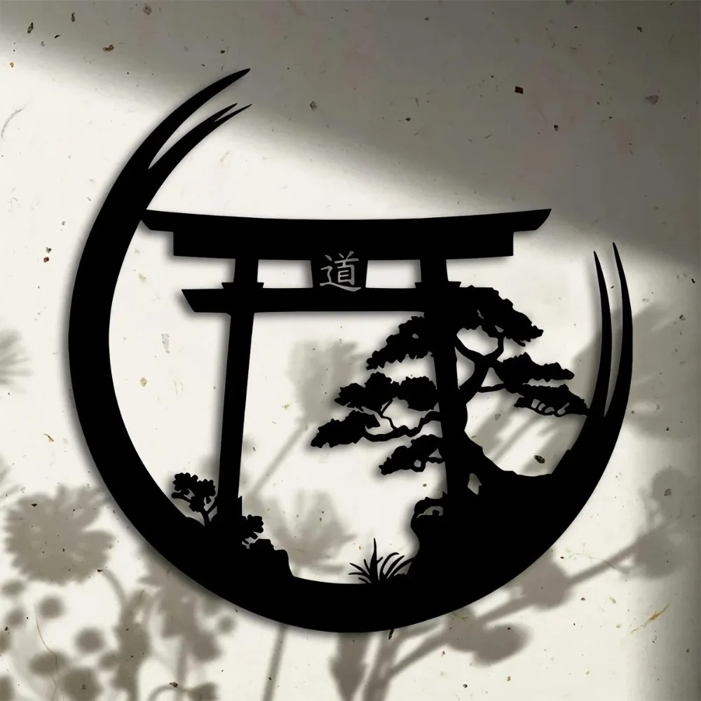 일본 분재 토리이 게이트 금속 벽 장식, 알루미늄 철제 - Bonsai Garden Home 리뷰 및 가격