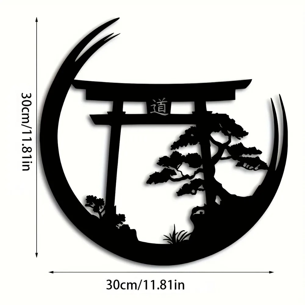 일본 분재 토리이 게이트 금속 벽 장식, 알루미늄 철제 - Bonsai Garden Home 리뷰 및 가격
