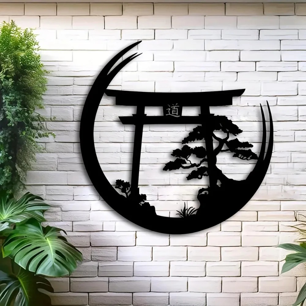 일본 분재 토리이 게이트 금속 벽 장식, 알루미늄 철제 - Bonsai Garden Home 리뷰 및 가격