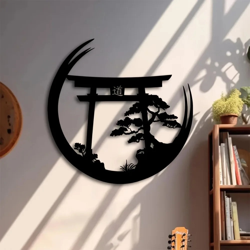일본 분재 토리이 게이트 금속 벽 장식, 알루미늄 철제 - Bonsai Garden Home 리뷰 및 가격