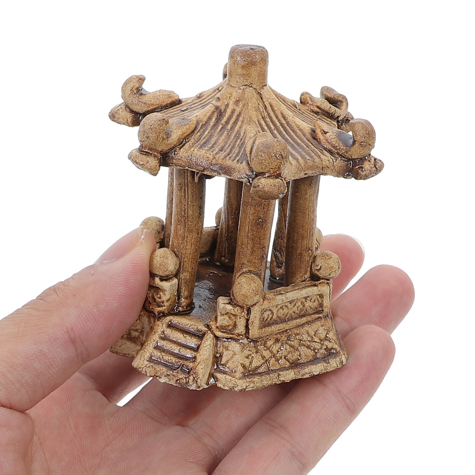 미니어처 세라믹 육각형 탑 조각상 분재 정원 장식 선( - Bonsai Garden Decor 리뷰 및 가격