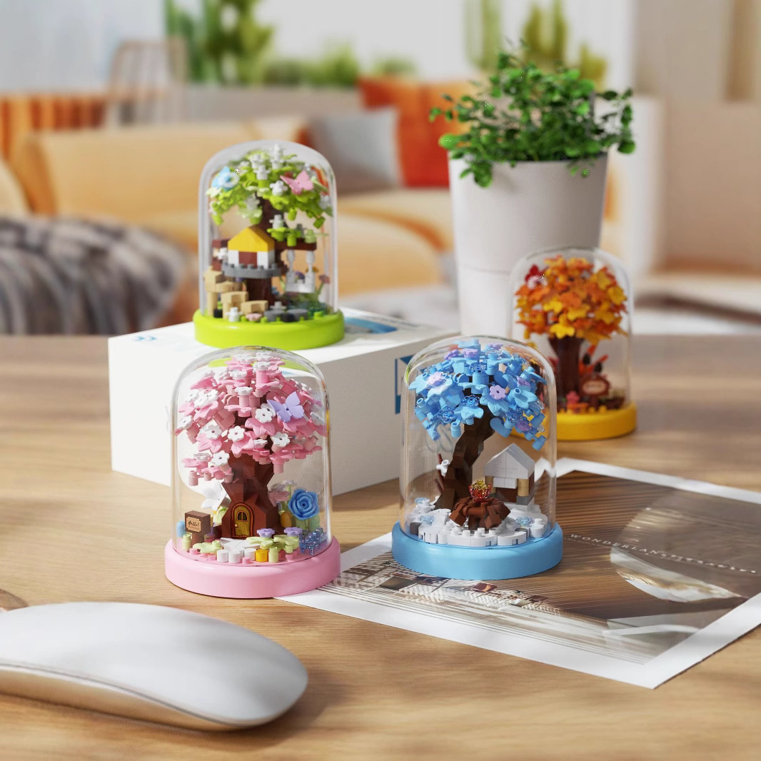 미니 벚꽃 나무 집 빌딩 블록 장난감 교육용 어린이 장 - Bonsai Garden Lego 리뷰 및 가격