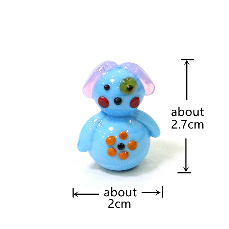 수제 유리 강아지 미니 조각상 카와이 작은 카툰 동물  - Bonsai Garden In Japan 리뷰 및 가격