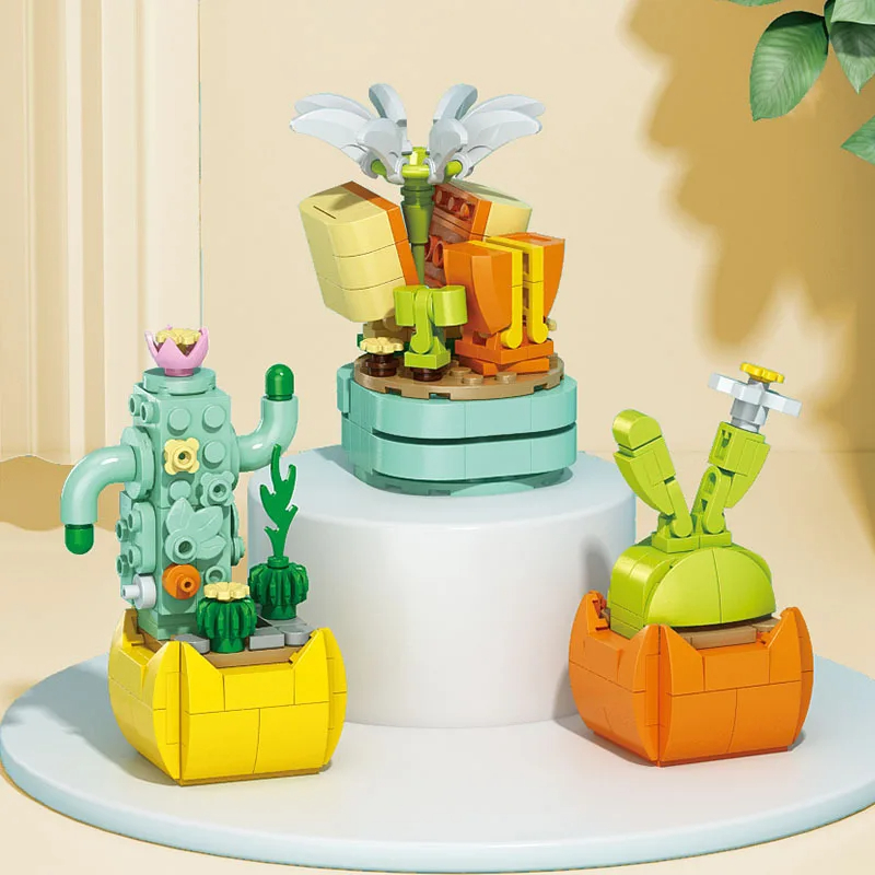 꽃 다육 식물 빌딩 블록, 영원한 분재 나무 정원, 로 - Bonsai Garden Lego 리뷰 및 가격