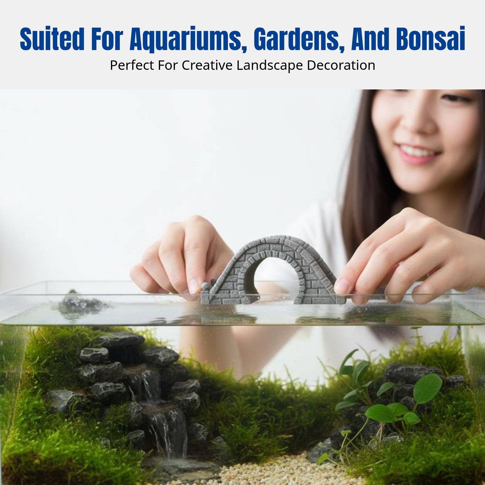 레진 스톤 브리지 미니 풍경 장식, 분재 장식품, 어항 - Bonsai Garden China 리뷰 및 가격
